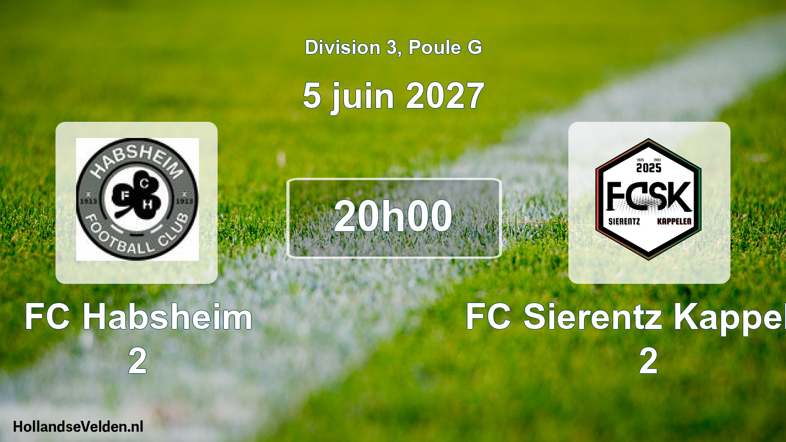 Scheduled Match: FC Habsheim 2 - FC Sierentz Kappelen 2 (5 June 2027)