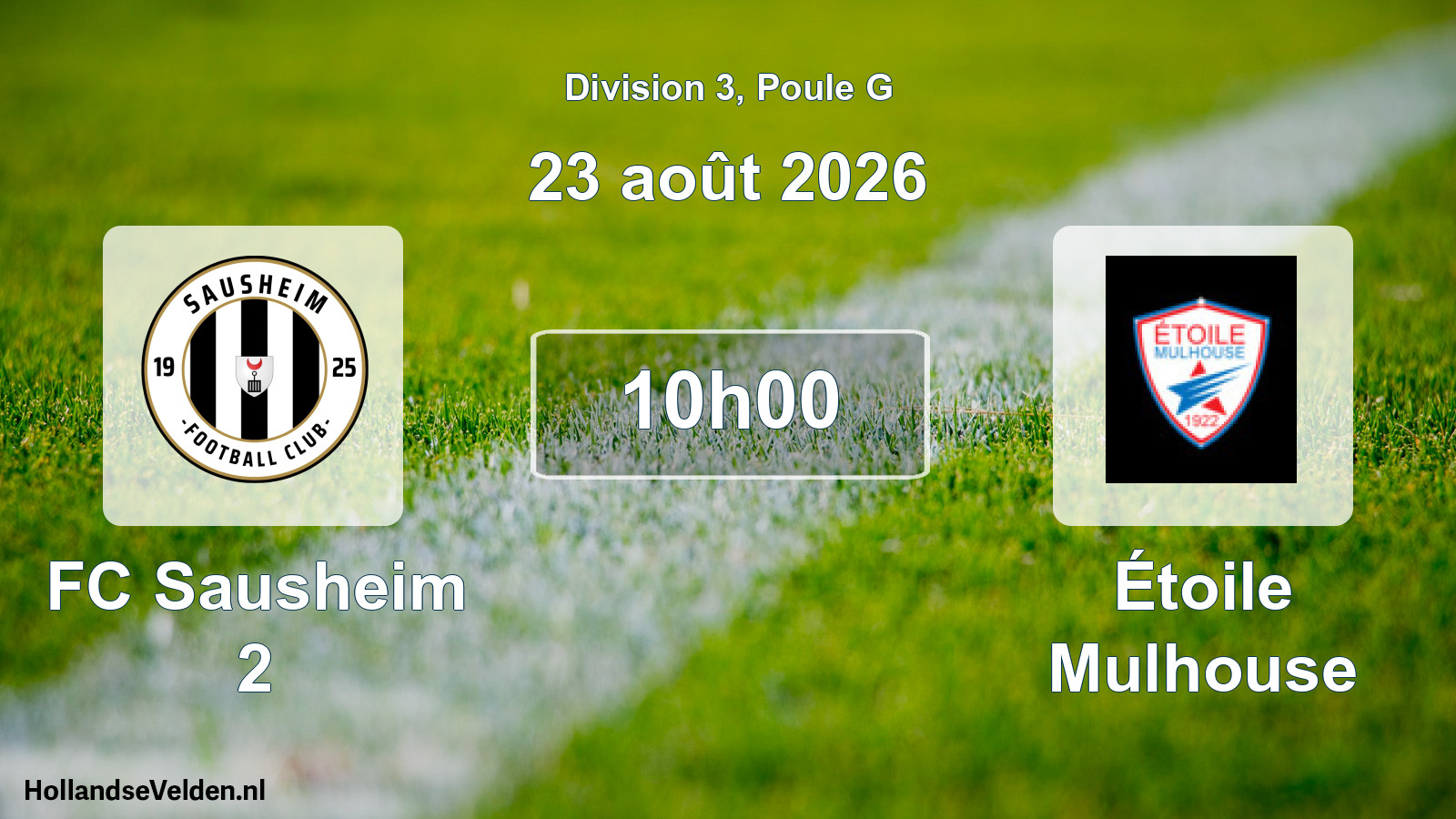 Scheduled Match: FC Sausheim 2 - Étoile Mulhouse (23 August 2026)