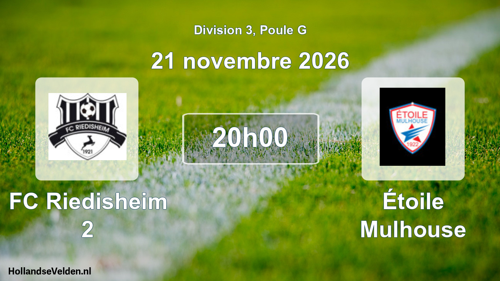 Scheduled Match: FC Riedisheim 2 - Étoile Mulhouse (21 November 2026)