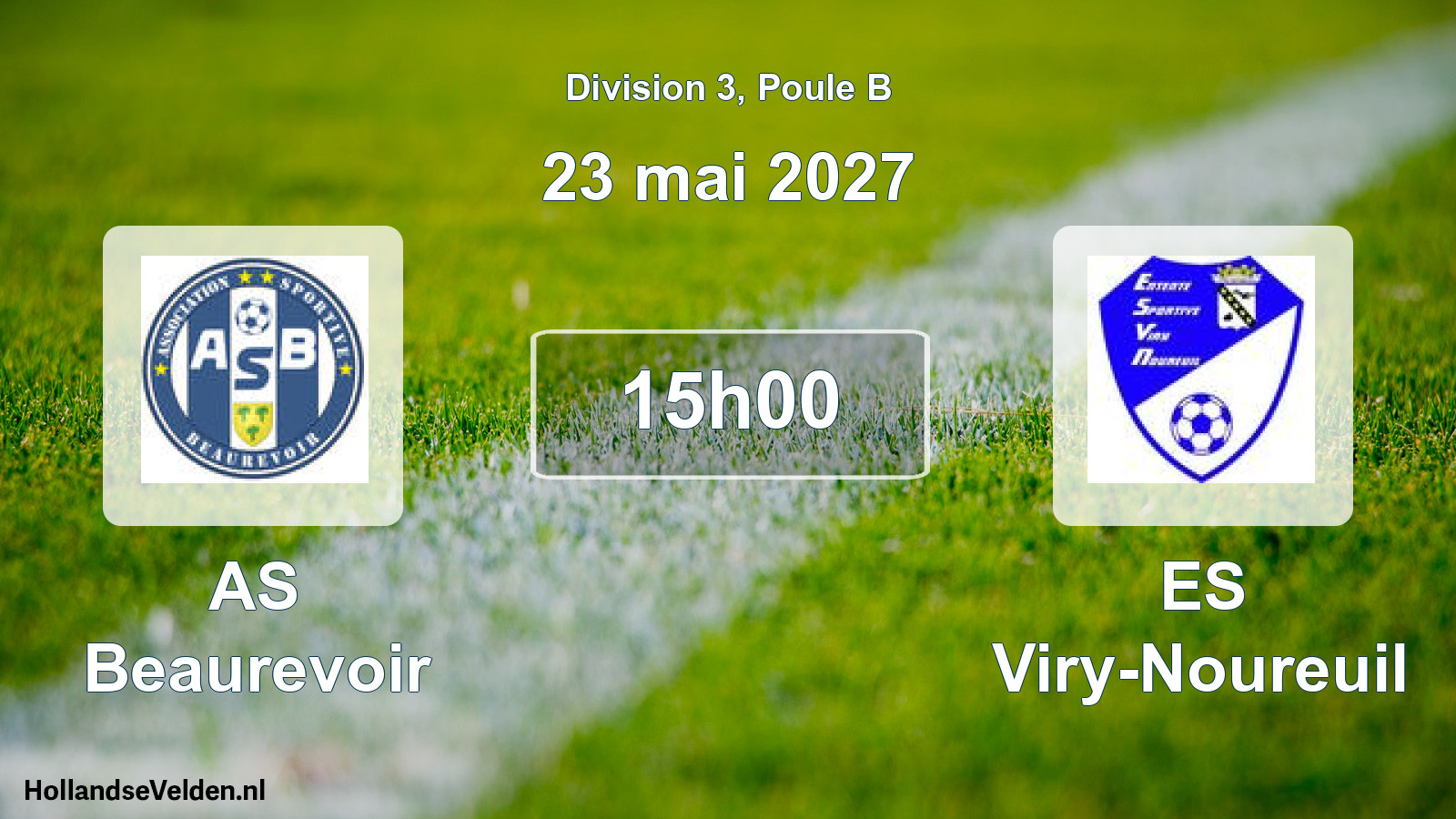 Scheduled Match: AS Beaurevoir - ES Viry-Noureuil (23 May 2027)