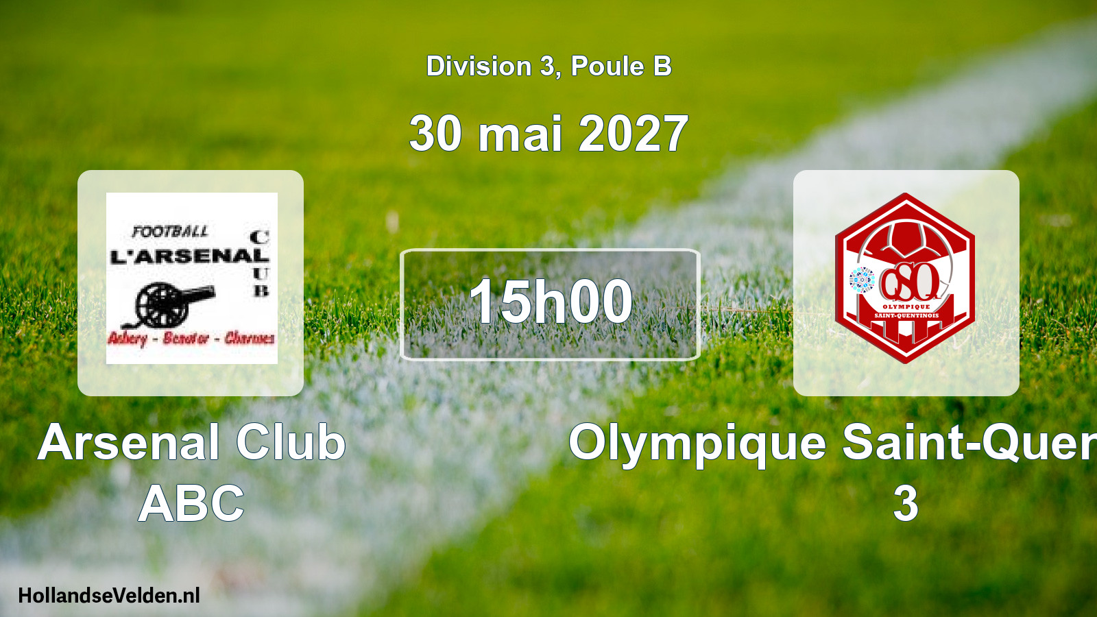 Scheduled Match: Arsenal Club ABC - Olympique Saint-Quentinois 3 (30 May 2027)