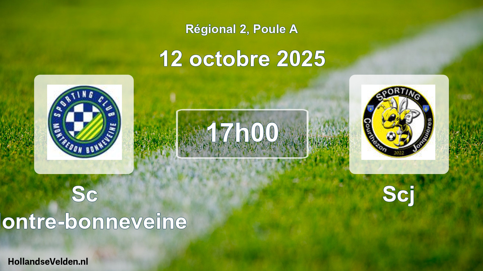 Geplande wedstrijd: Sc Montre-bonneveine - Scj (12 octobre 2025)