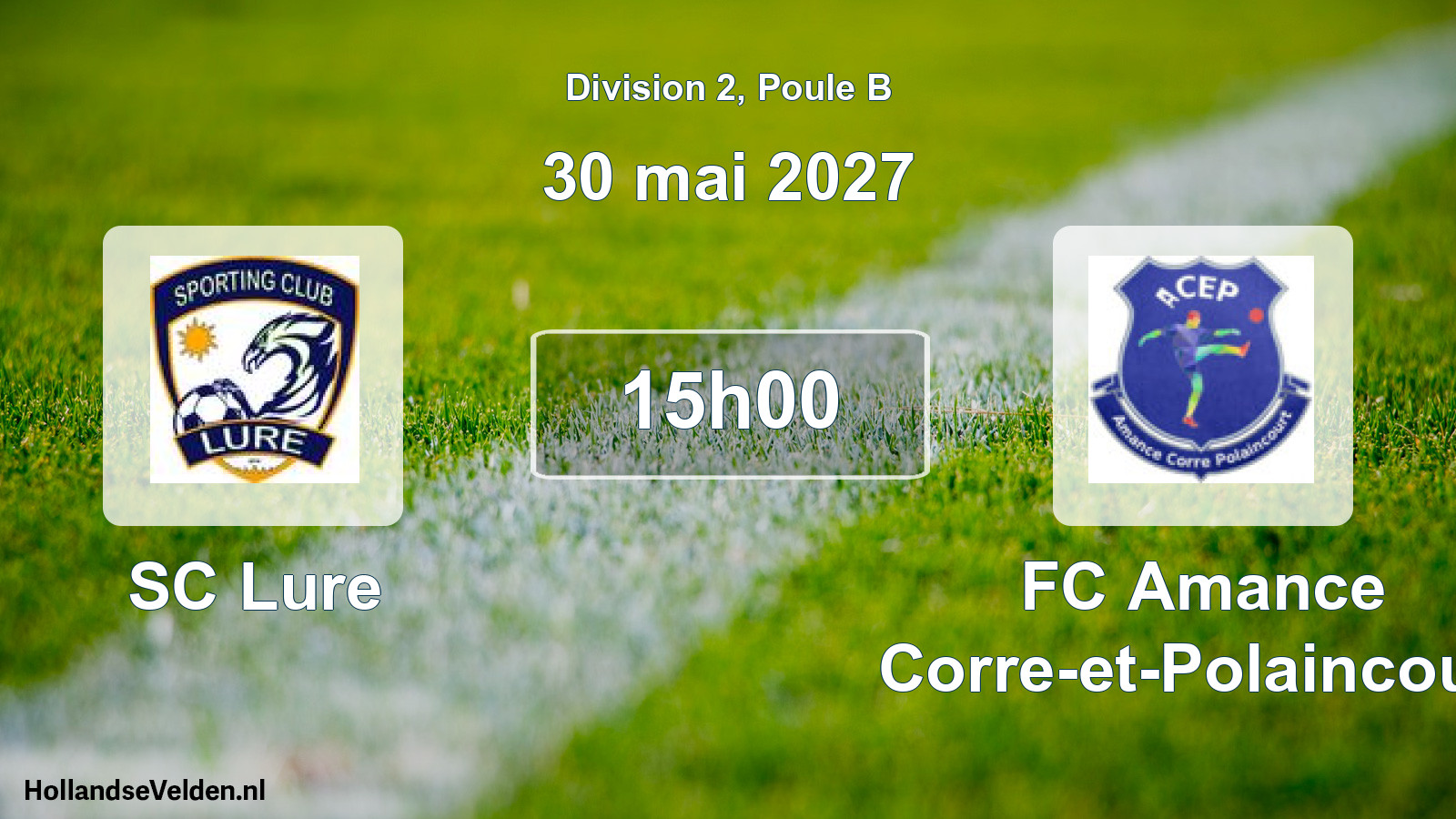 Match programmé: SC Lure - FC Amance Corre-et-Polaincourt (30 mai 2027)