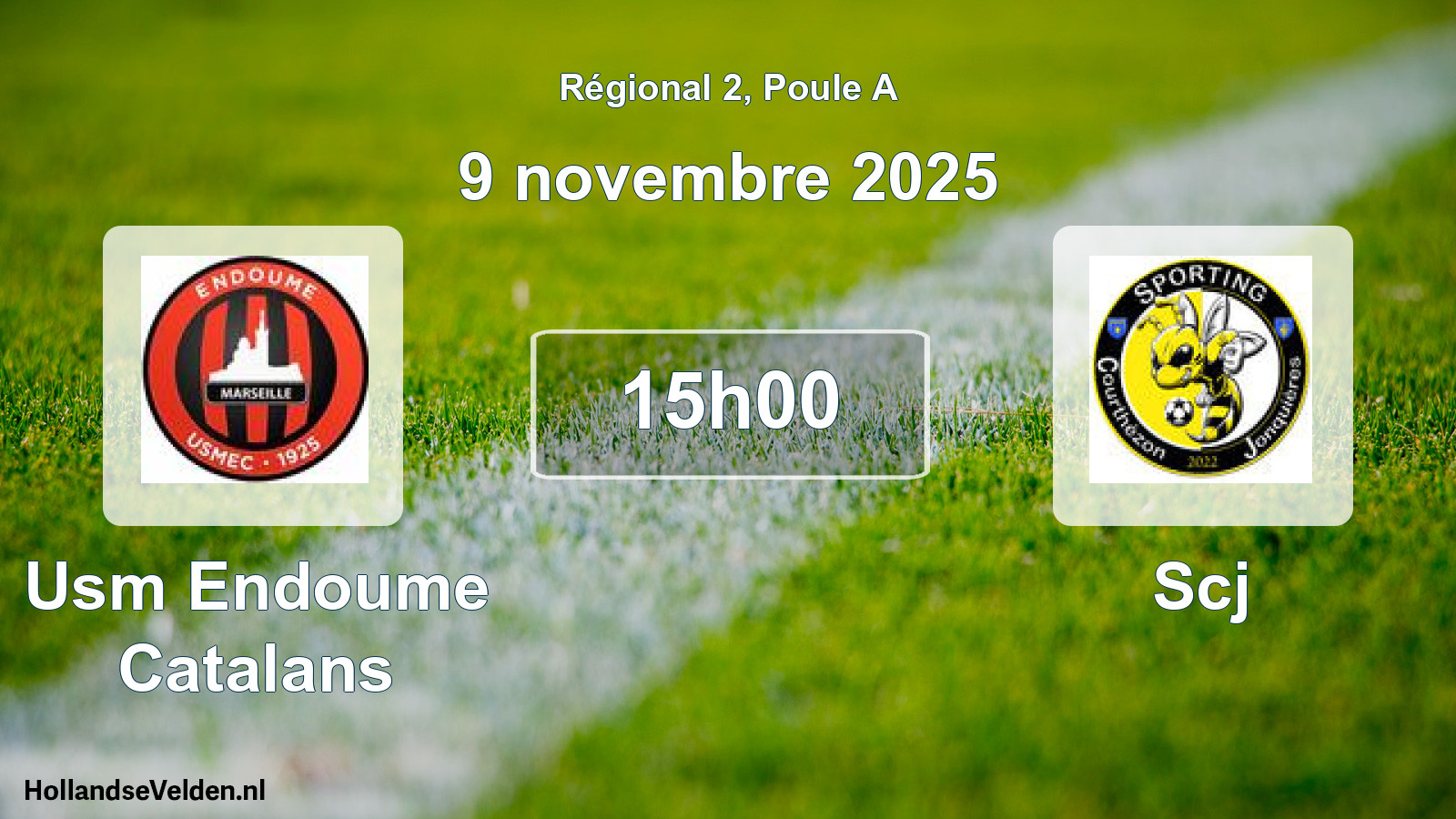 Scheduled Match: Usm Endoume Catalans - Scj (9 November 2025)