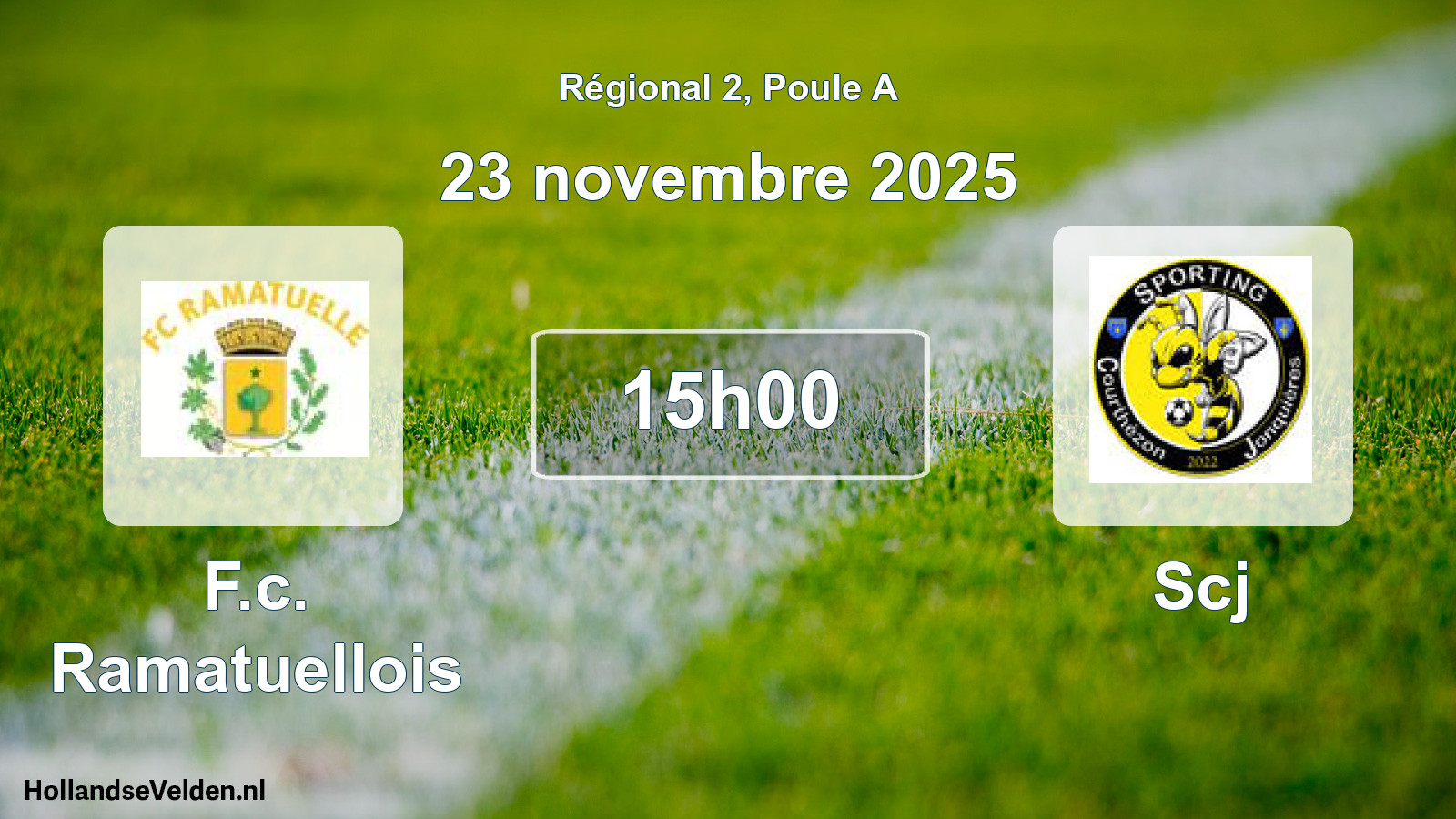 Geplande wedstrijd: F.c. Ramatuellois - Scj (23 novembre 2025)