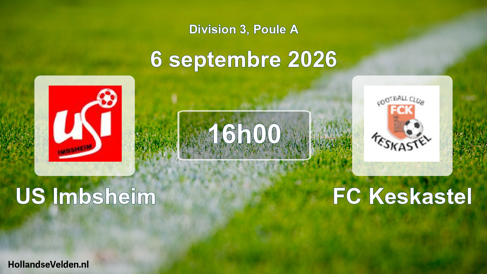 Match programmé: US Imbsheim - FC Keskastel (6 septembre 2026)
