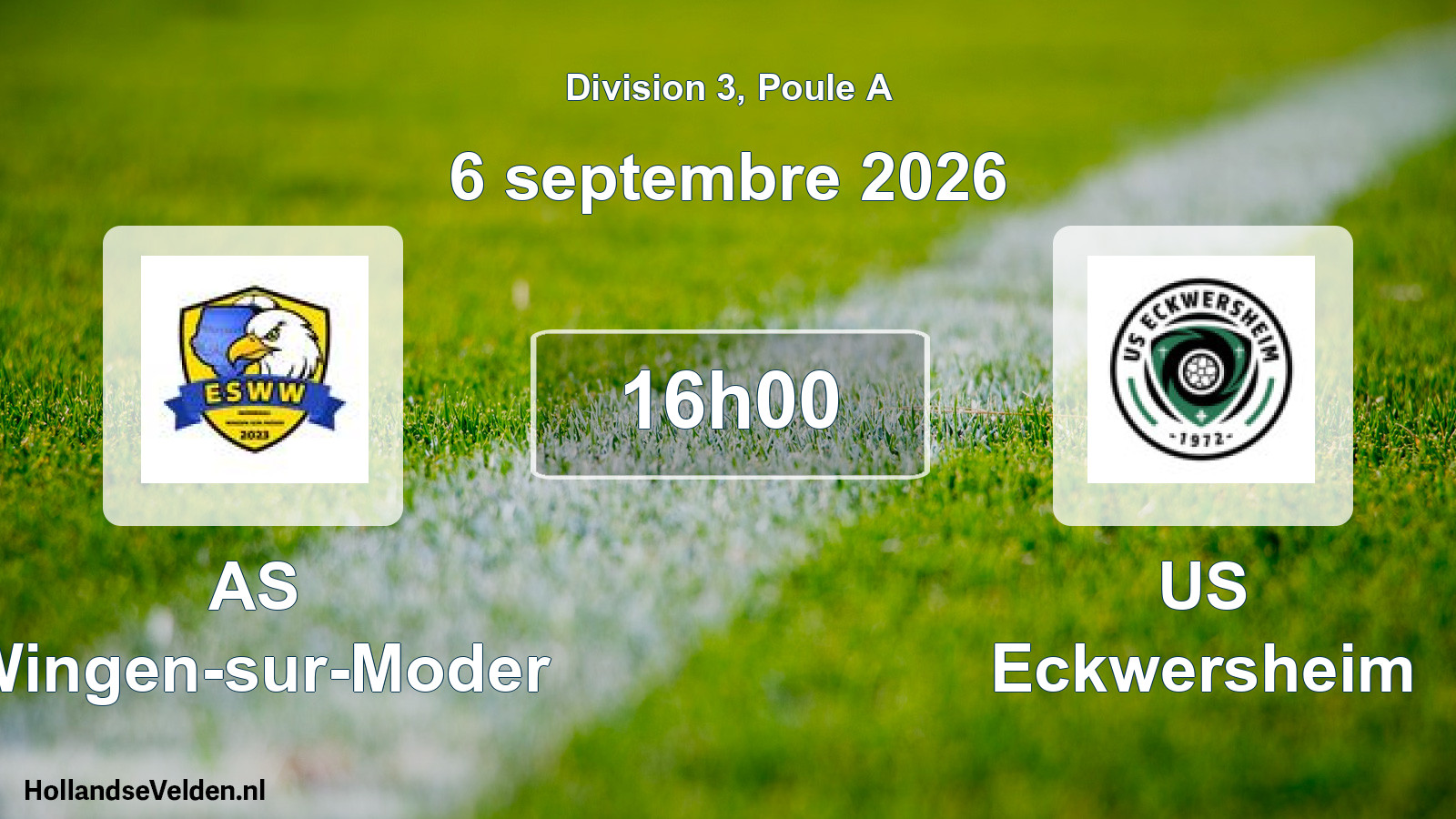 Scheduled Match: AS Wingen-sur-Moder - US Eckwersheim (6 September 2026)