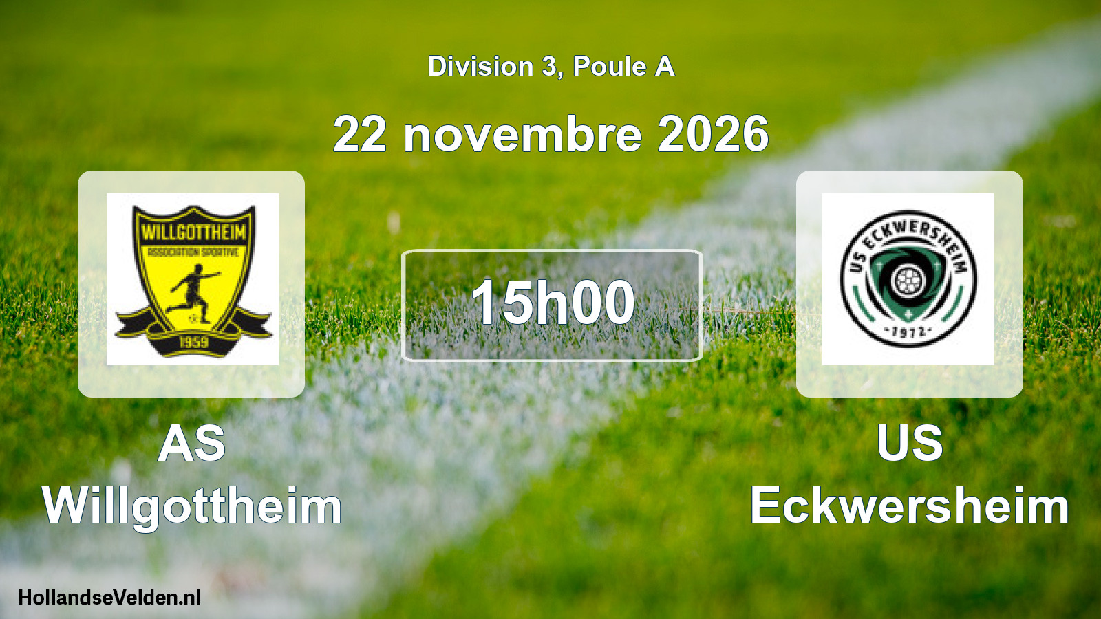 Scheduled Match: AS Willgottheim - US Eckwersheim (22 November 2026)