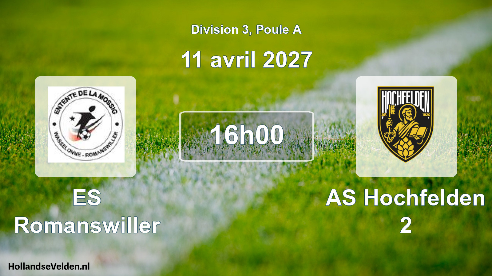 Scheduled Match: ES Romanswiller - AS Hochfelden 2 (11 April 2027)