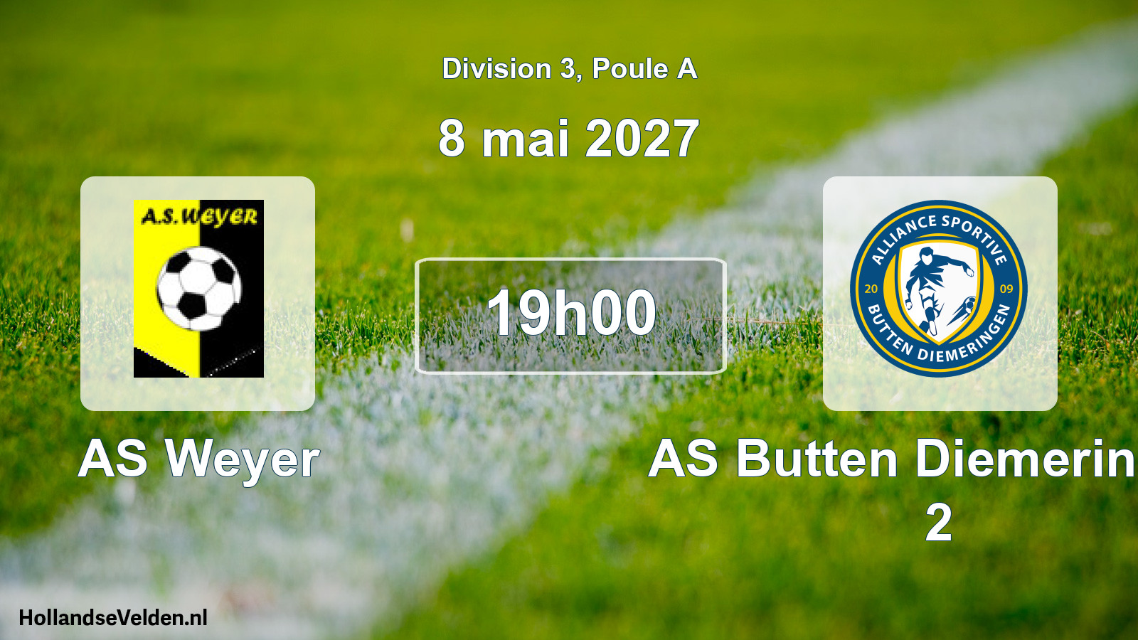Scheduled Match: AS Weyer - AS Butten Diemeringen 2 (8 May 2027)