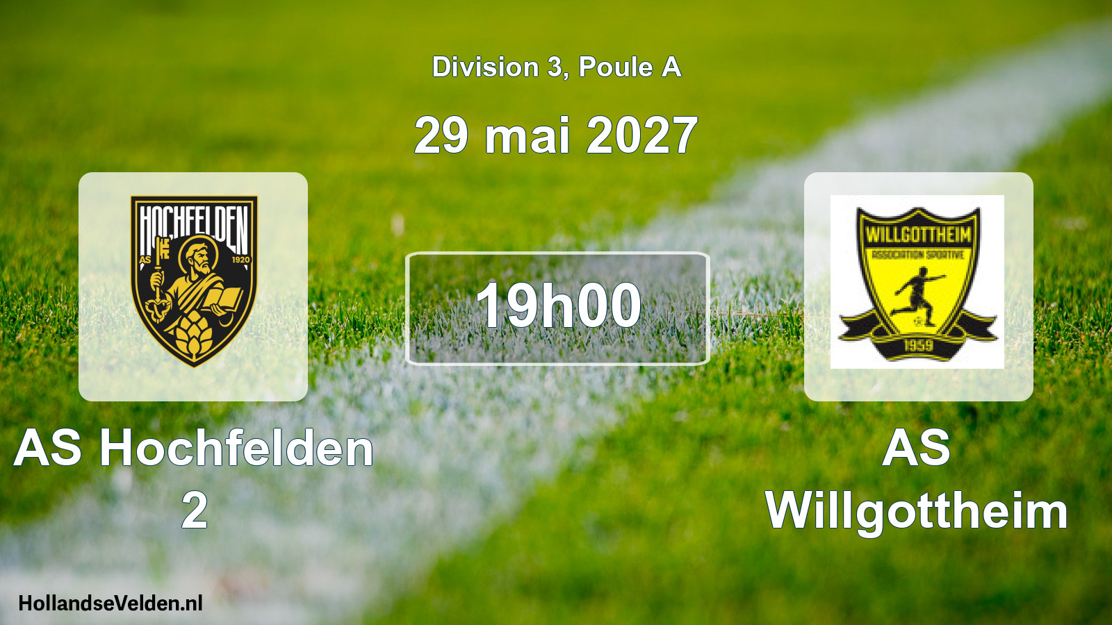 Scheduled Match: AS Hochfelden 2 - AS Willgottheim (29 May 2027)