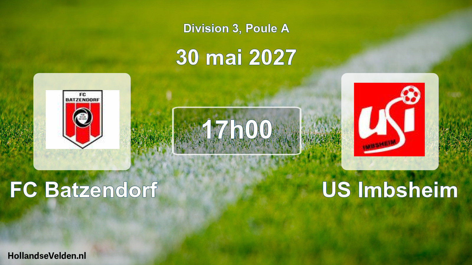 Scheduled Match: FC Batzendorf - US Imbsheim (30 May 2027)