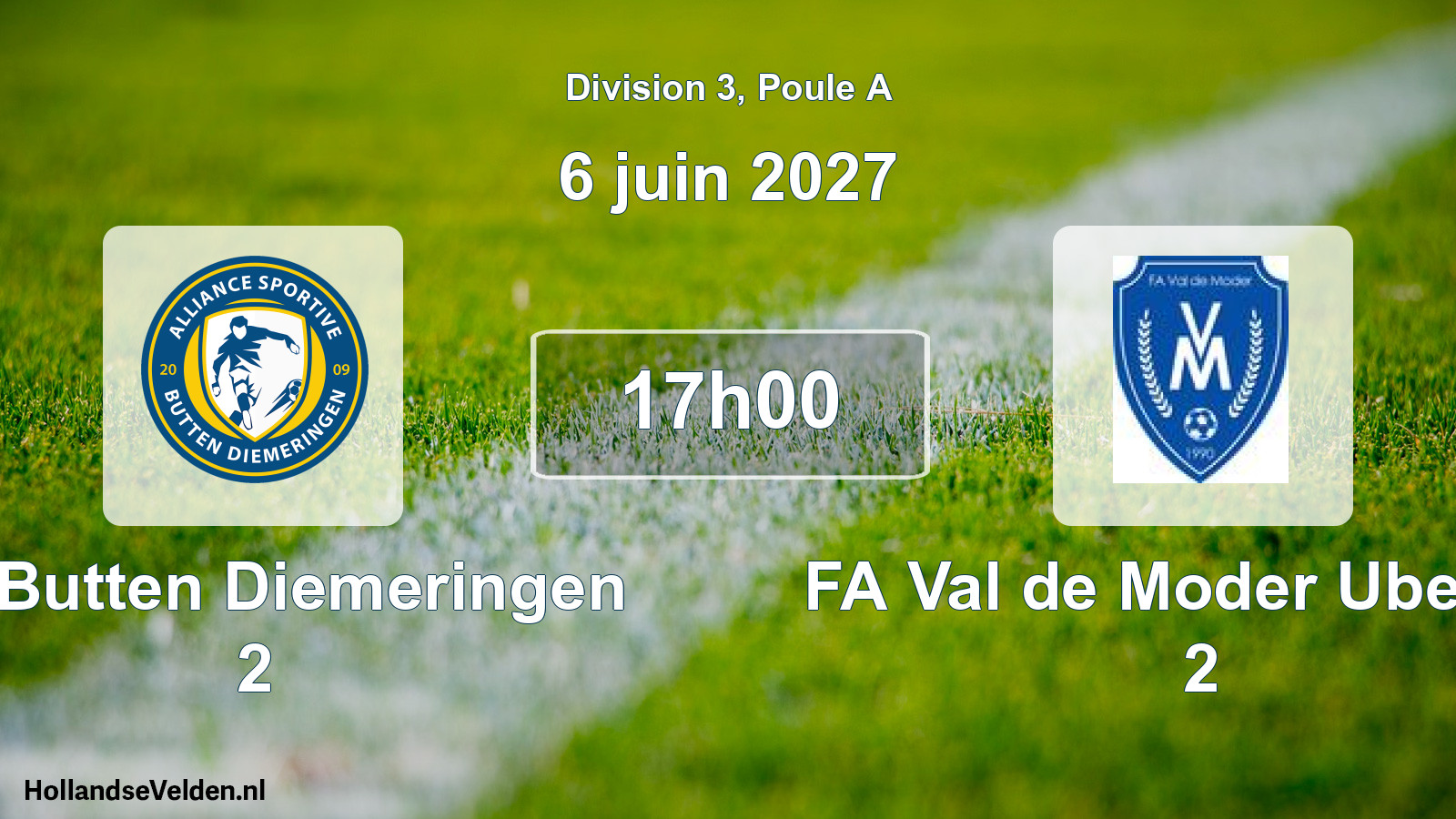 Match programmé: AS Butten Diemeringen 2 - FA Val de Moder Uberach 2 (6 juin 2027)