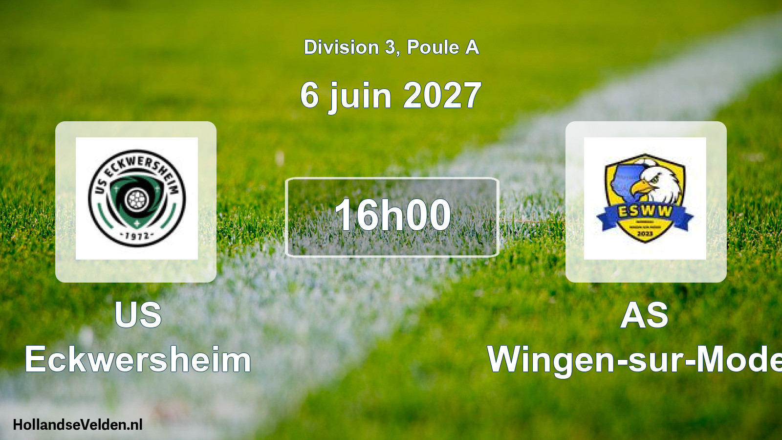 Scheduled Match: US Eckwersheim - AS Wingen-sur-Moder (6 June 2027)
