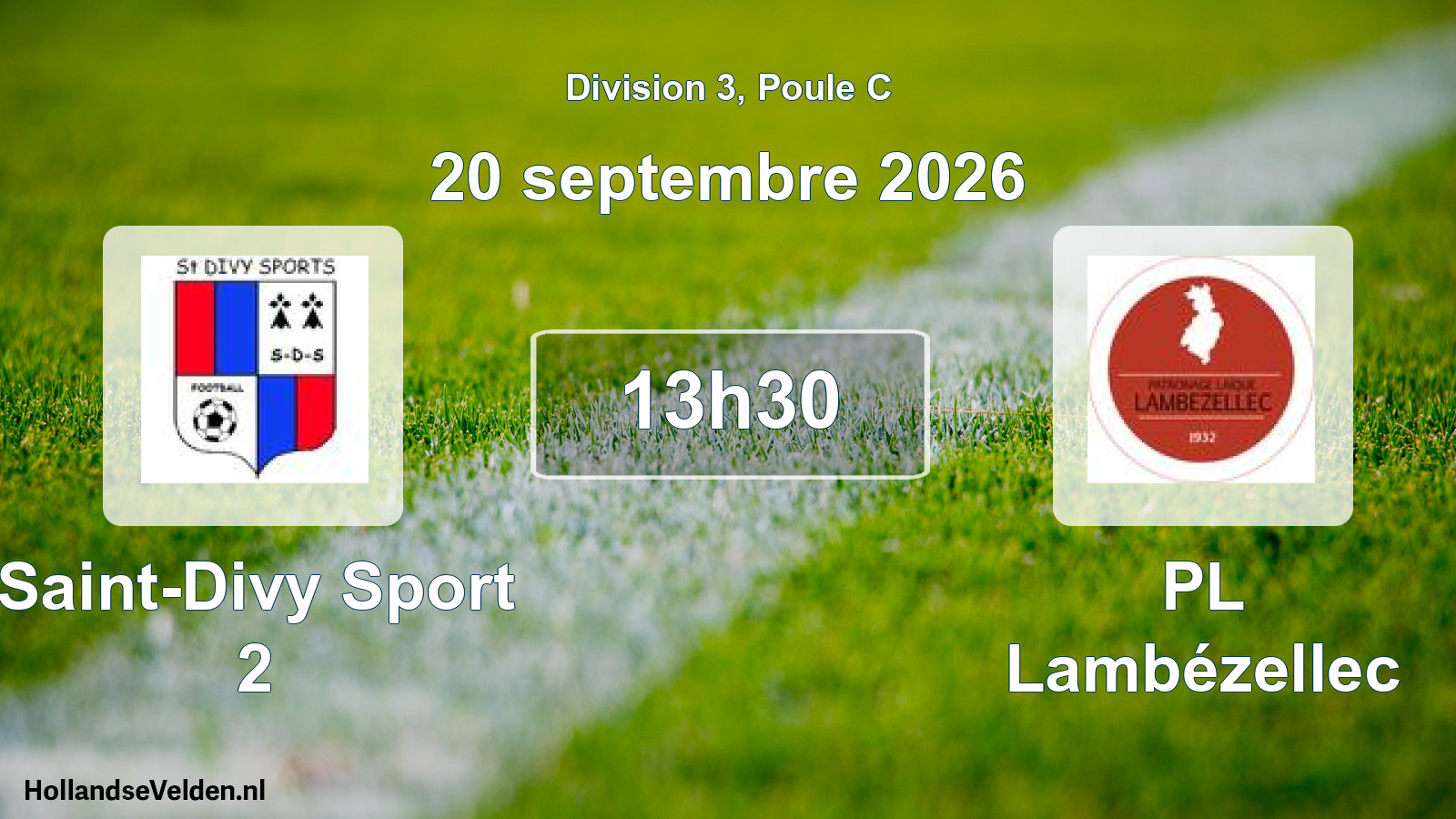Scheduled Match: Saint-Divy Sport 2 - PL Lambézellec (20 September 2026)