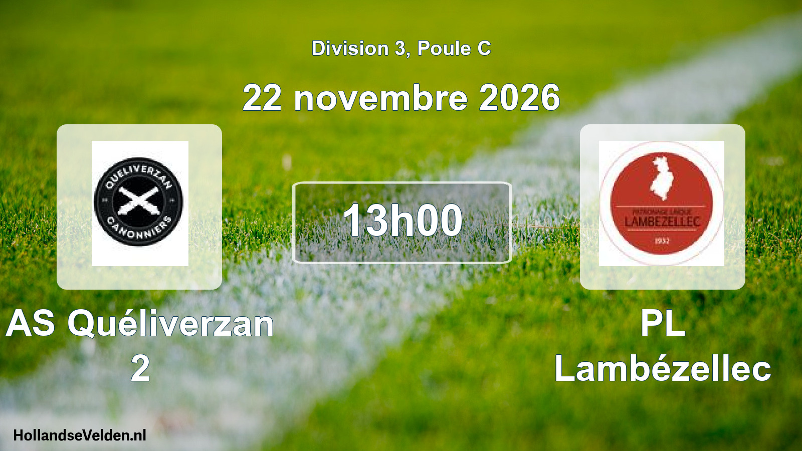 Scheduled Match: AS Quéliverzan 2 - PL Lambézellec (22 November 2026)