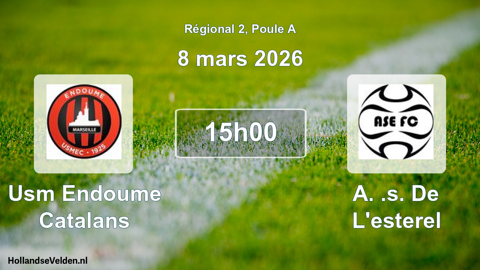 Scheduled Match: Usm Endoume Catalans - A. .s. De L'esterel (8 March 2026)