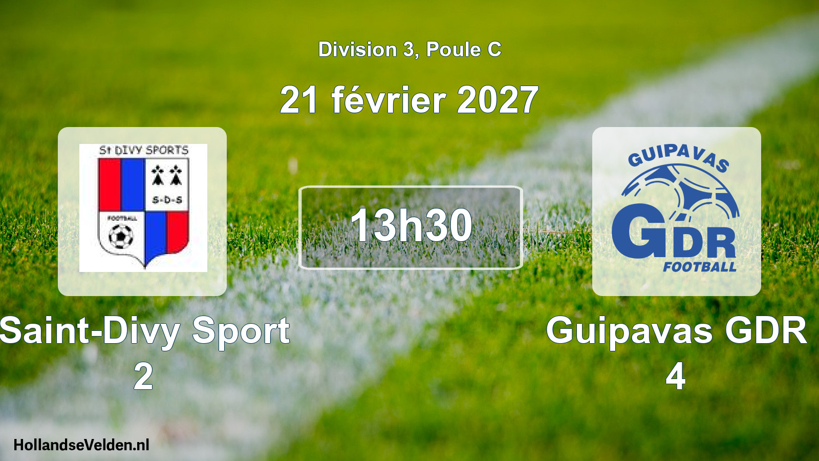 Scheduled Match: Saint-Divy Sport 2 - Guipavas GDR 4 (21 February 2027)