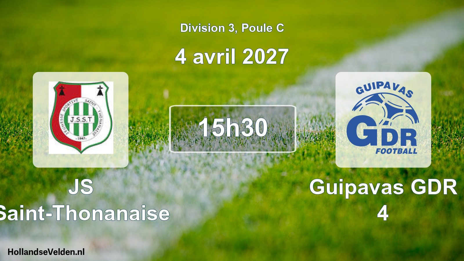 Match programmé: JS Saint-Thonanaise - Guipavas GDR 4 (4 avril 2027)
