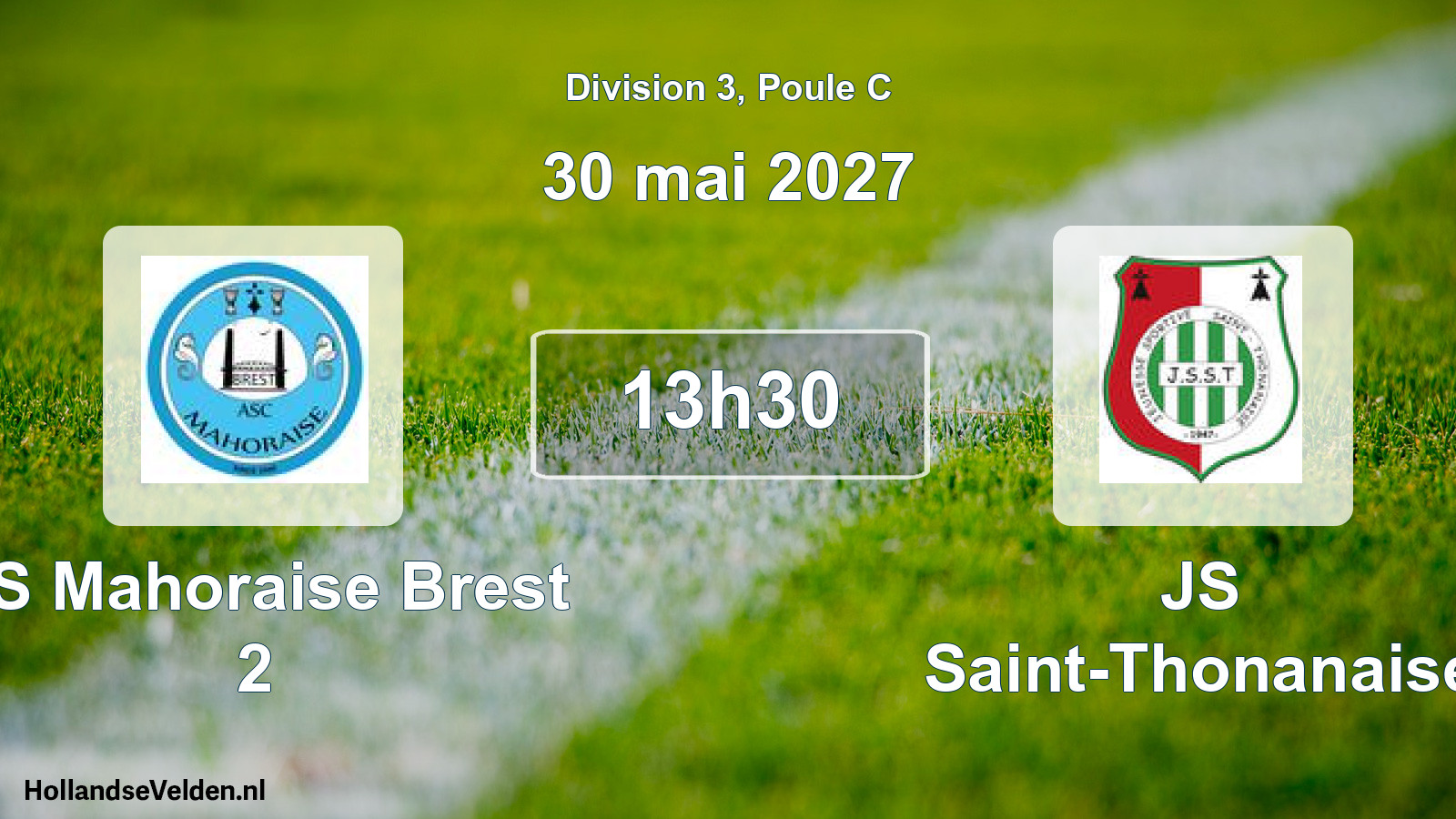 Scheduled Match: AS Mahoraise Brest 2 - JS Saint-Thonanaise (30 May 2027)