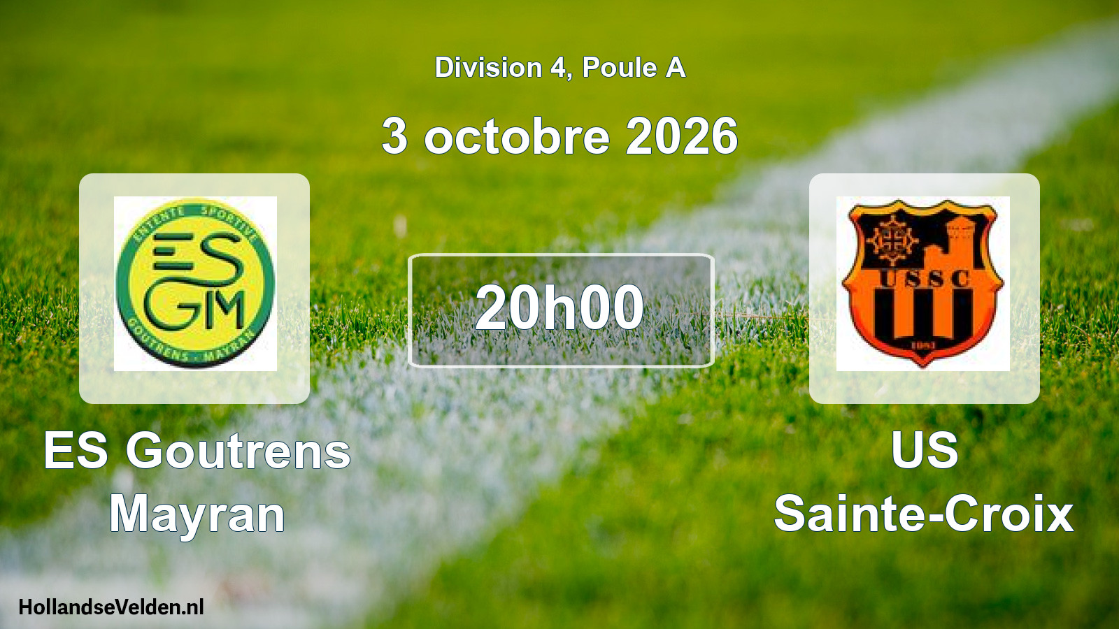 Match programmé: ES Goutrens Mayran - US Sainte-Croix (3 octobre 2026)