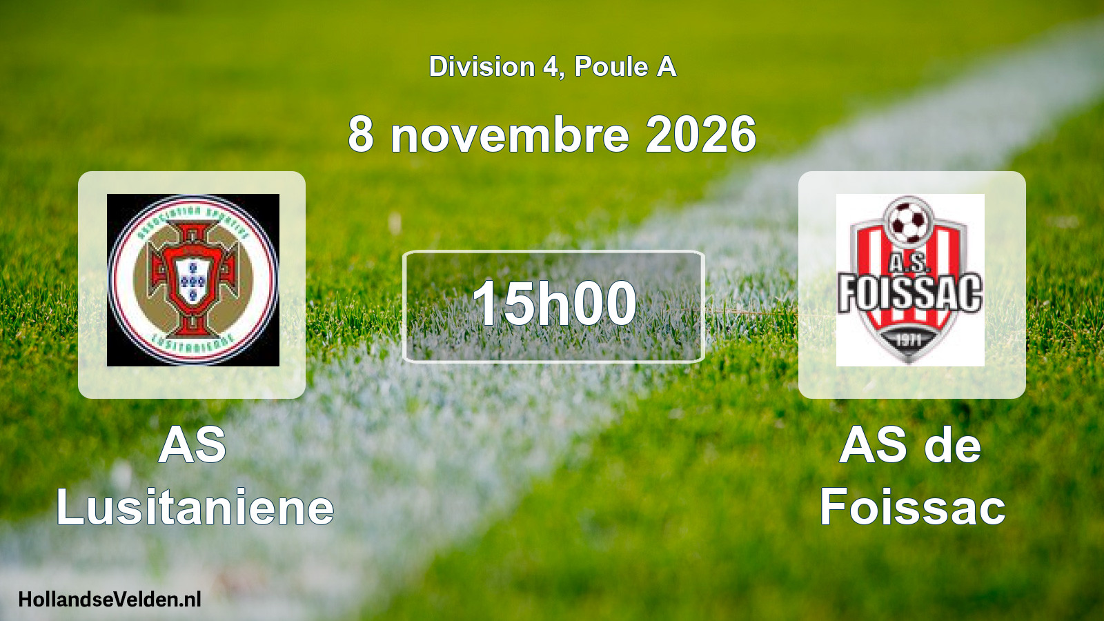 Scheduled Match: AS Lusitaniene - AS de Foissac (8 November 2026)