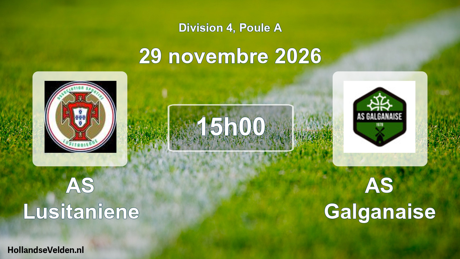 Scheduled Match: AS Lusitaniene - AS Galganaise (29 November 2026)