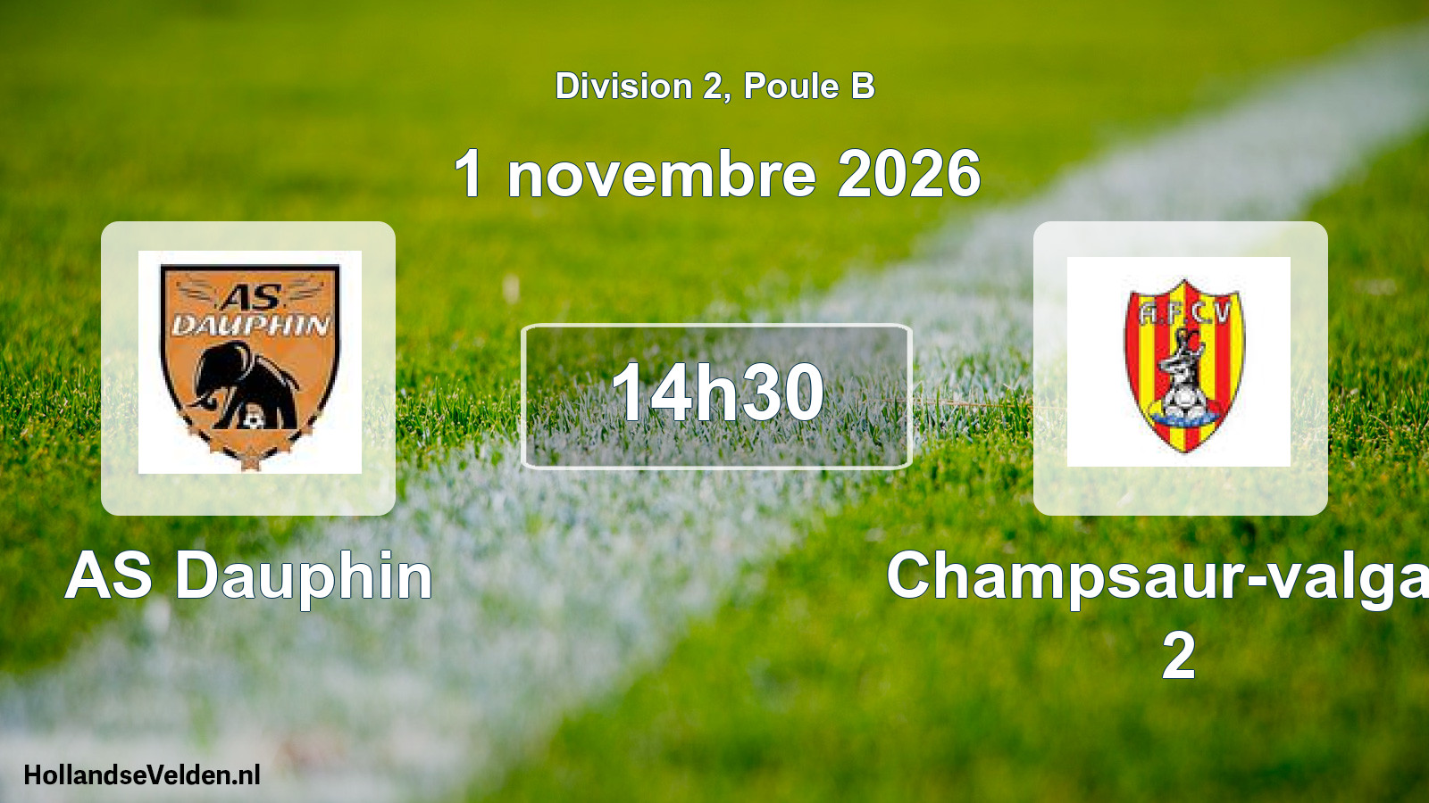 Geplande wedstrijd: AS Dauphin - Champsaur-valgau 2 (1 november 2026)
