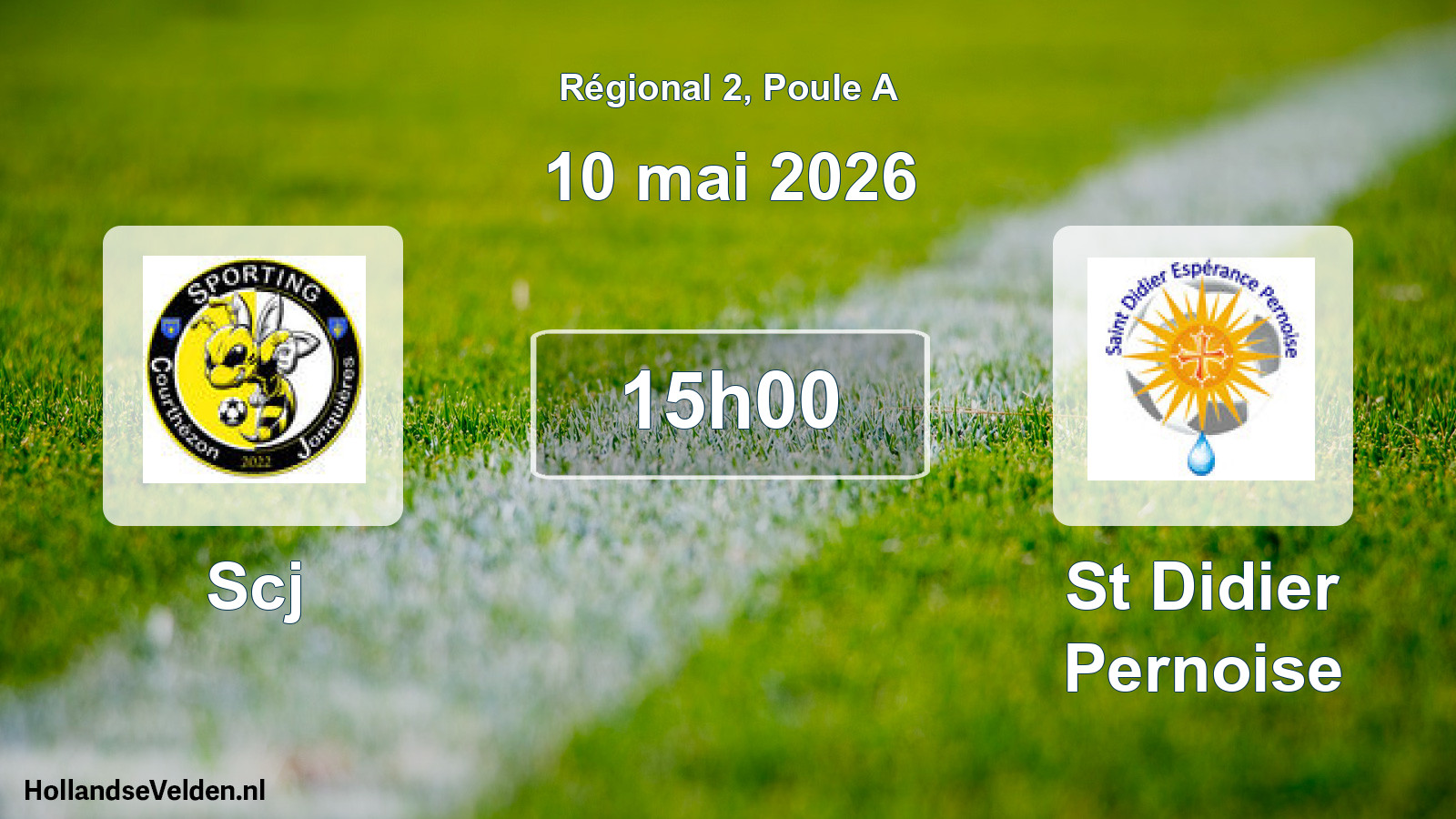 Scheduled Match: Scj - St Didier Pernoise (10 May 2026)