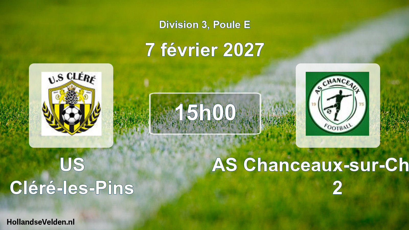 Scheduled Match: US Cléré-les-Pins - AS Chanceaux-sur-Choisille 2 (7 February 2027)