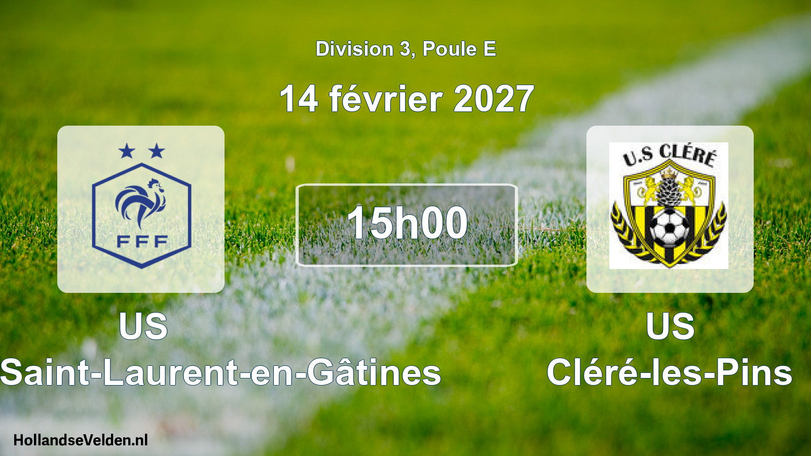 Scheduled Match: US Nouzilly-Saint-Laurent-en-Gâtines - US Cléré-les-Pins (14 February 2027)