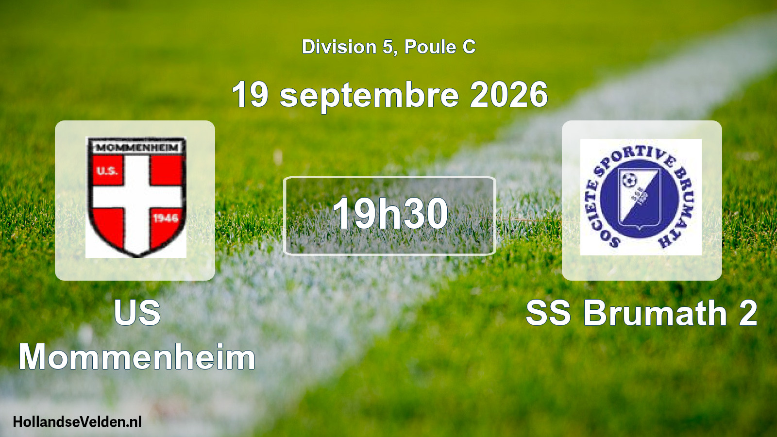 Scheduled Match: US Mommenheim - SS Brumath 2 (19 September 2026)