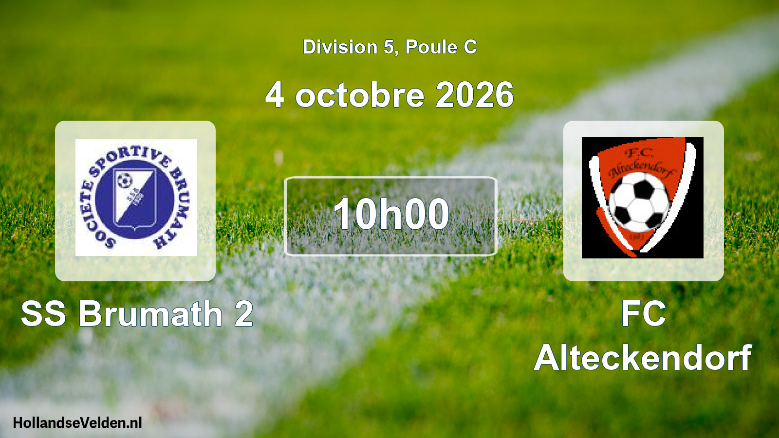 Scheduled Match: SS Brumath 2 - FC Alteckendorf (4 October 2026)