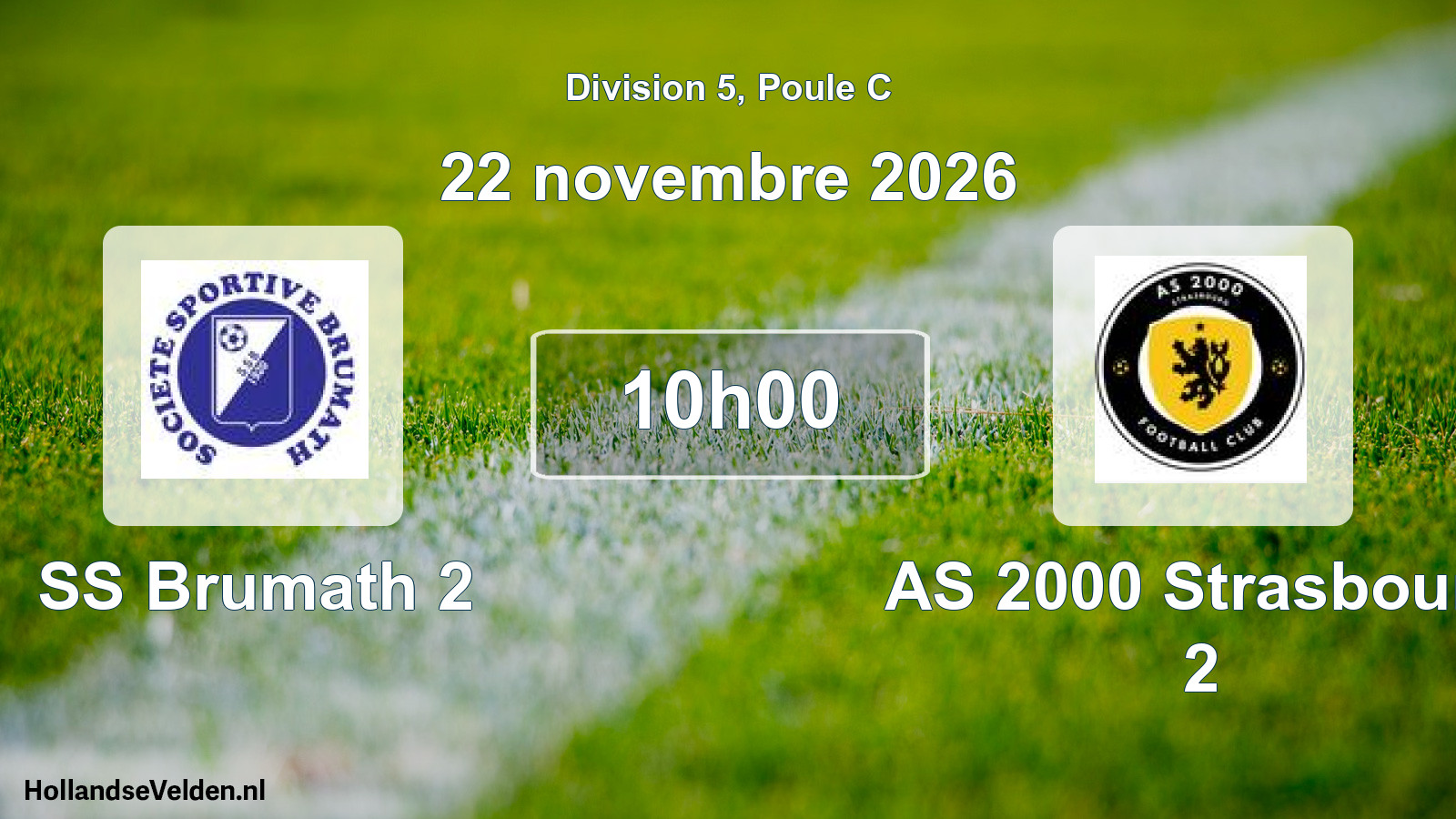 Scheduled Match: SS Brumath 2 - AS 2000 Strasbourg 2 (22 November 2026)