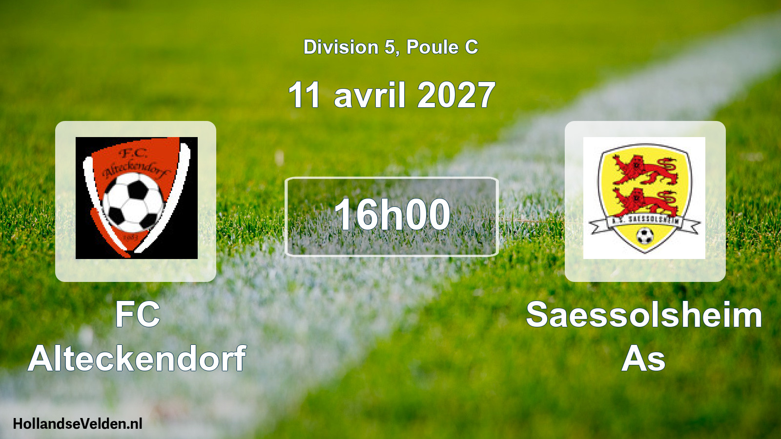 Scheduled Match: FC Alteckendorf - Saessolsheim As (11 April 2027)