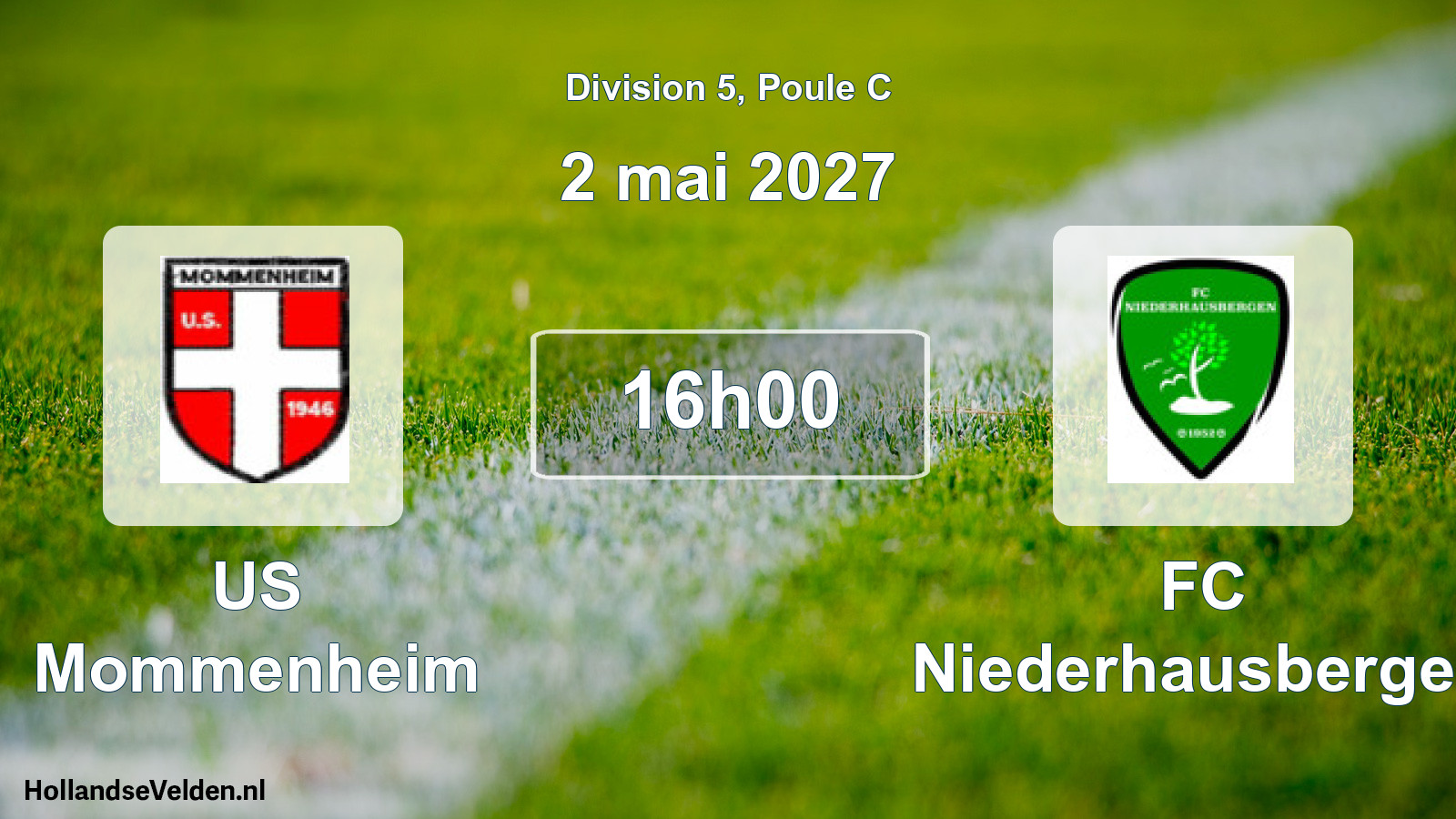 Scheduled Match: US Mommenheim - FC Niederhausbergen (2 May 2027)