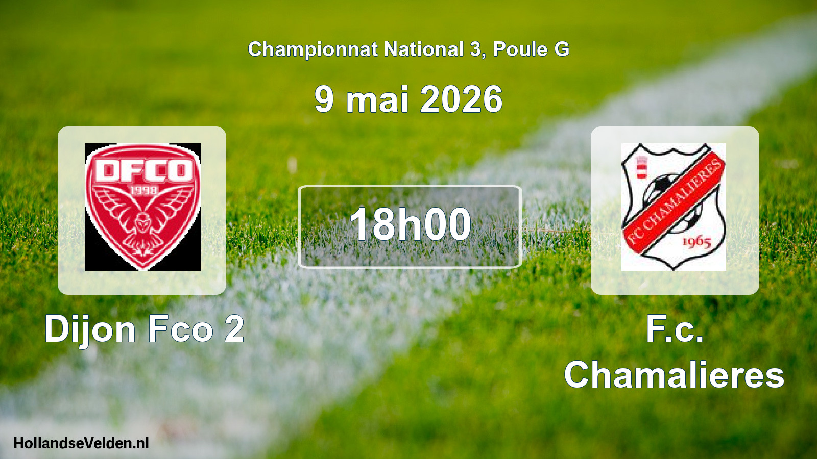 Geplande wedstrijd: Dijon Fco 2 - F.c. Chamalieres (9 mei 2026)