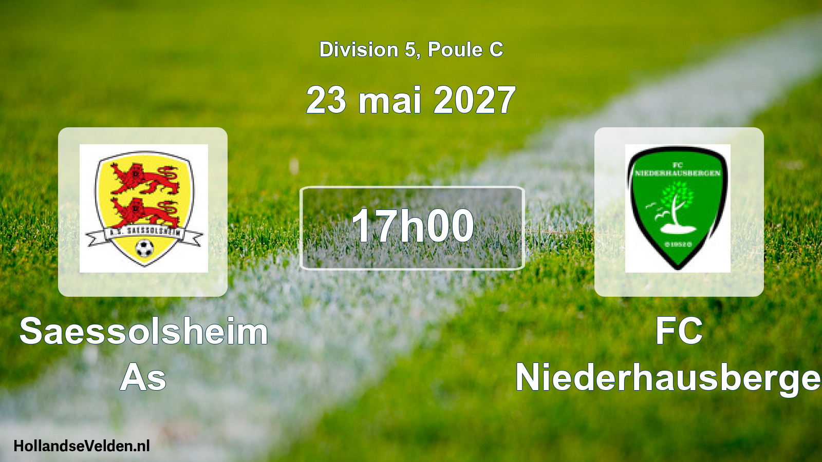 Scheduled Match: Saessolsheim As - FC Niederhausbergen (23 May 2027)