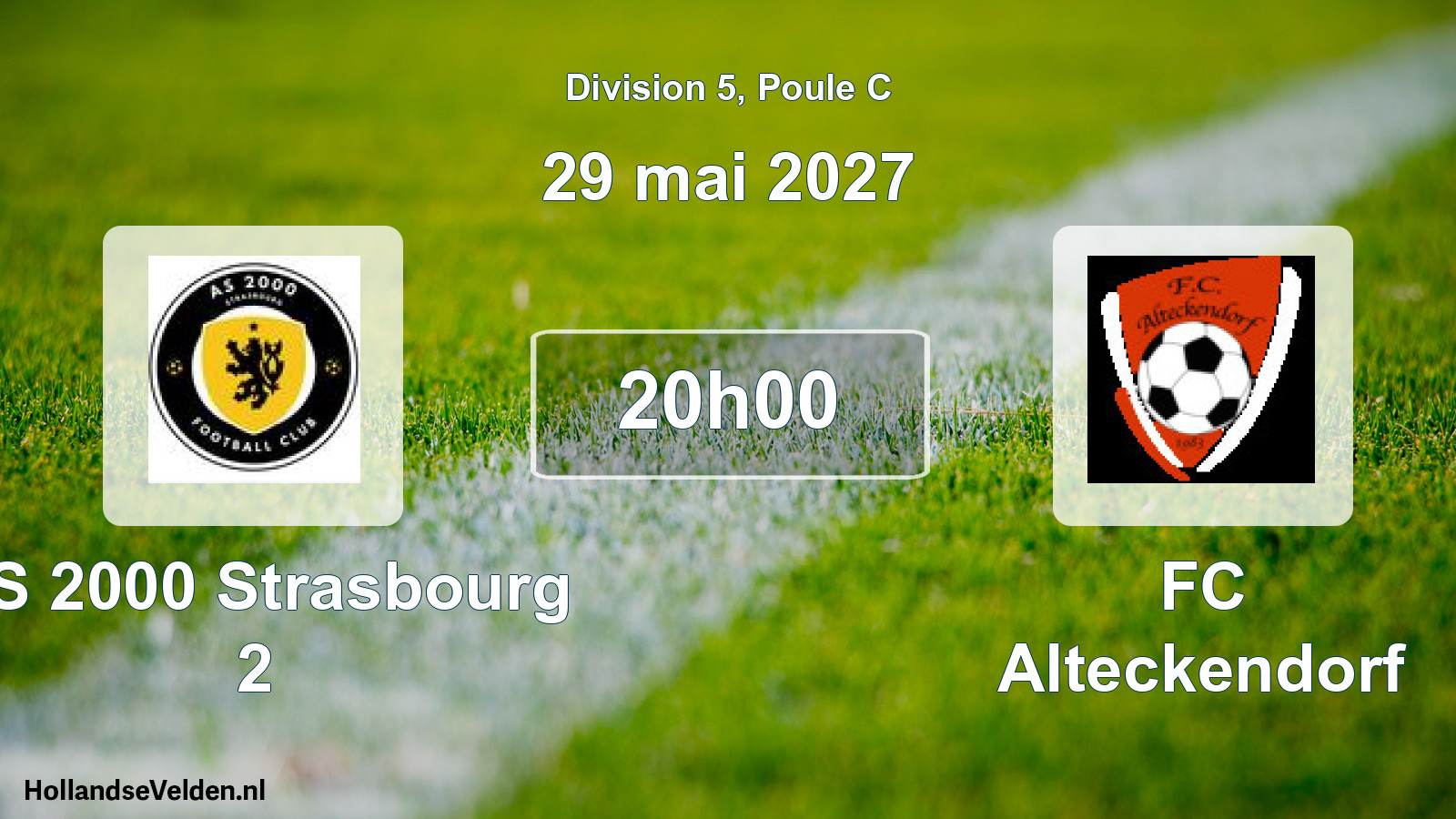 Scheduled Match: AS 2000 Strasbourg 2 - FC Alteckendorf (29 May 2027)