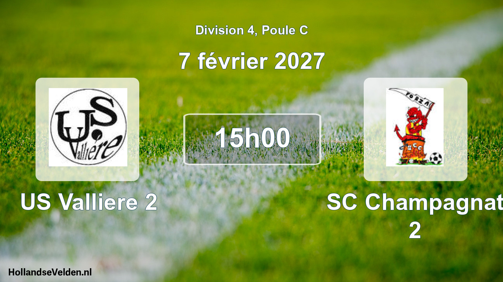 Scheduled Match: US Valliere 2 - SC Champagnat 2 (7 February 2027)
