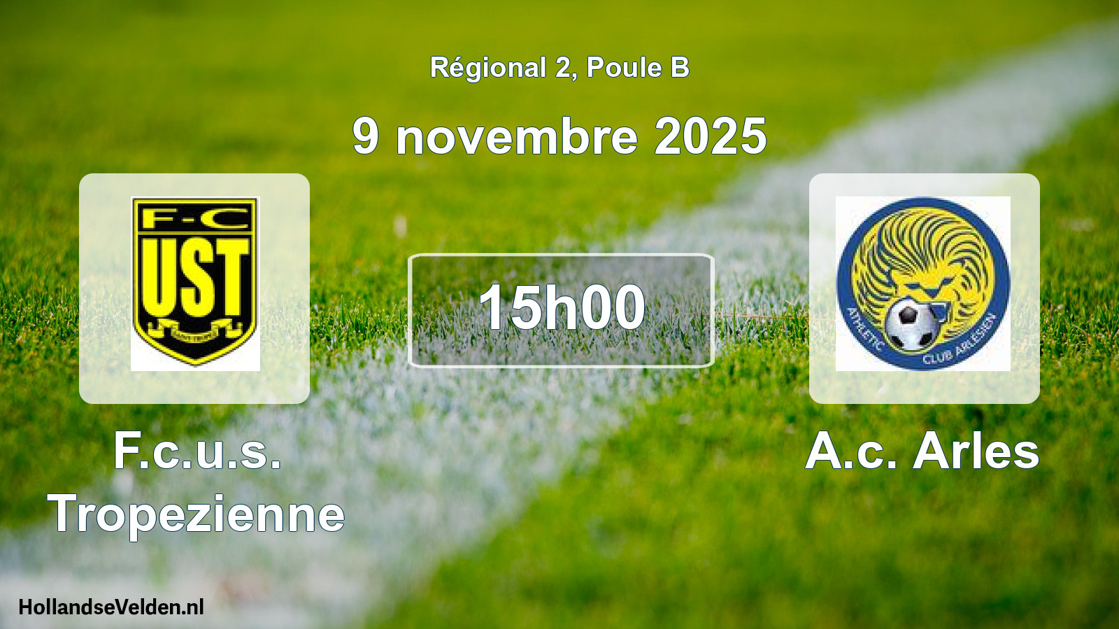 Geplande wedstrijd: F.c.u.s. Tropezienne - A.c. Arles (9 november 2025)