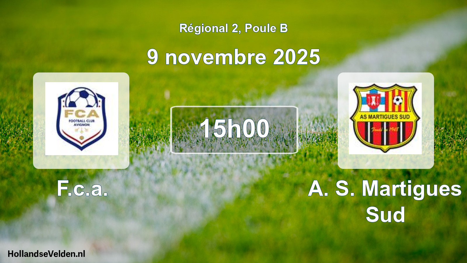 Scheduled Match: F.c.a. - A. S. Martigues Sud (9 November 2025)