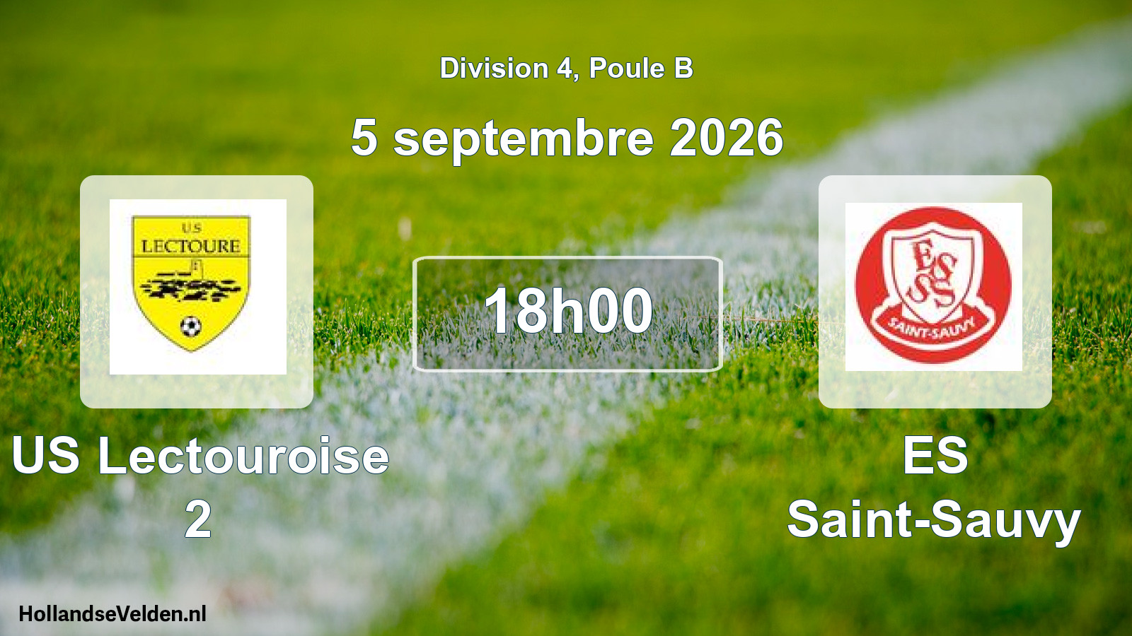 Scheduled Match: US Lectouroise 2 - ES Saint-Sauvy (5 September 2026)