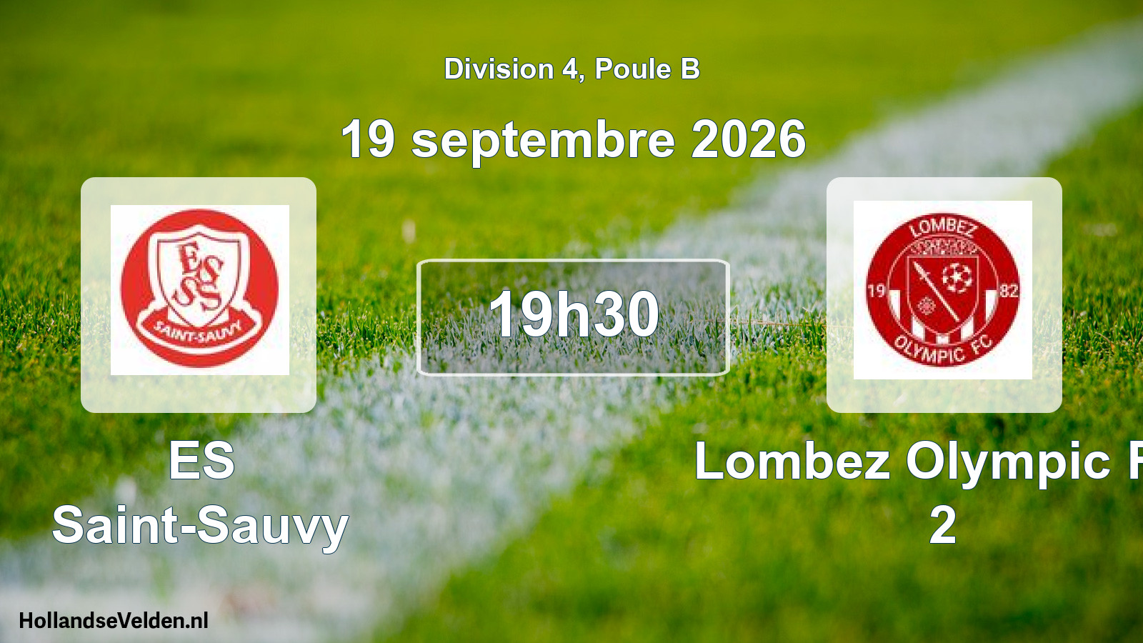 Geplande wedstrijd: ES Saint-Sauvy - Lombez Olympic FC 2 (19 september 2026)