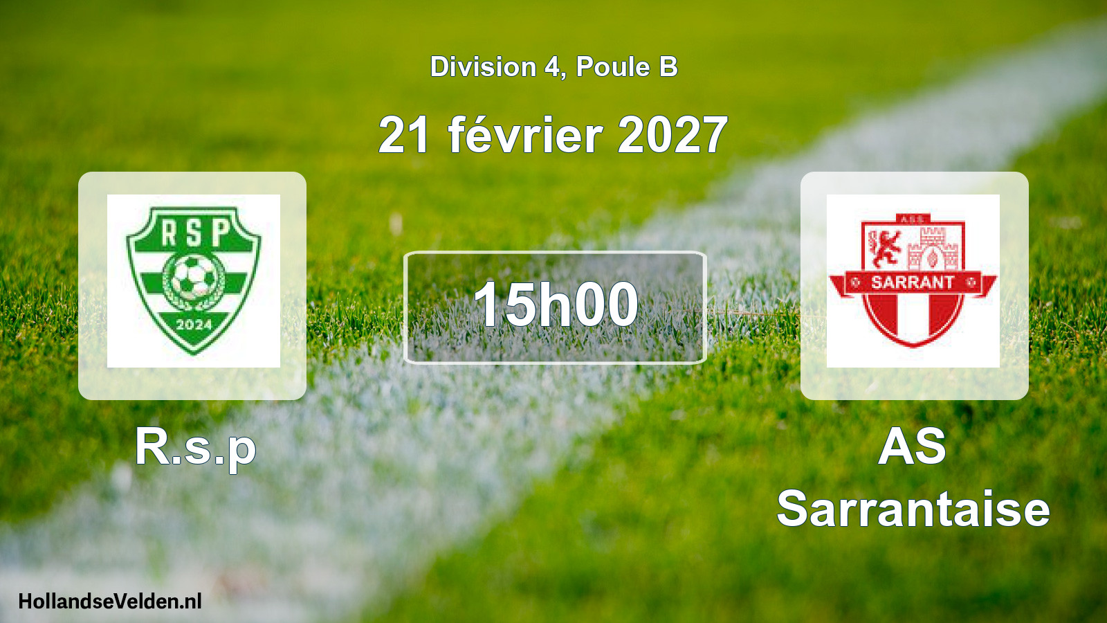Match programmé: R.s.p - AS Sarrantaise (21 février 2027)