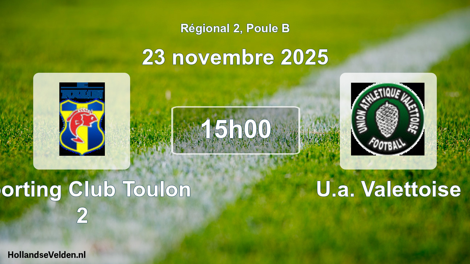 Scheduled Match: Sporting Club Toulon 2 - U.a. Valettoise (23 November 2025)