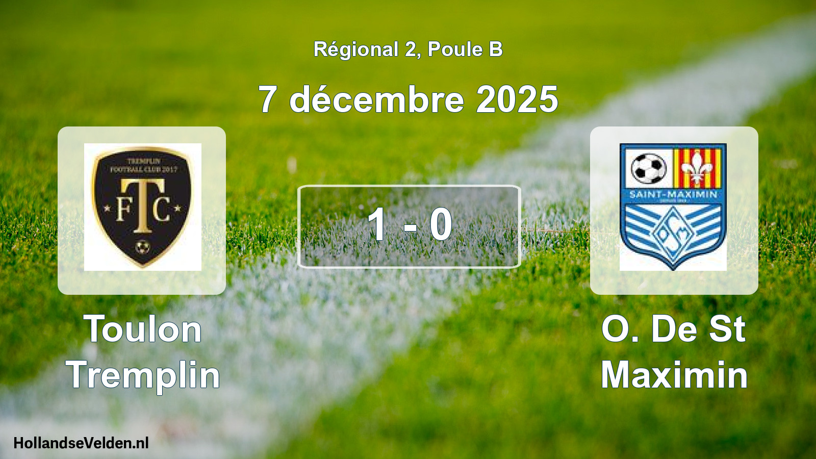 Gespeelde wedstrijd: Toulon Tremplin - O. De St Maximin 1 - 0 (7 december 2025)