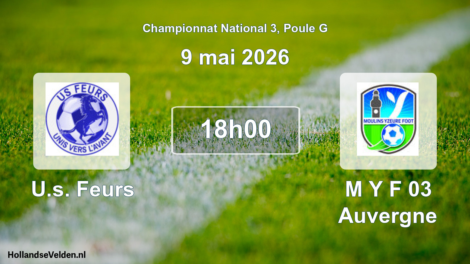 Scheduled Match: U.s. Feurs - M Y F 03 Auvergne (9 May 2026)