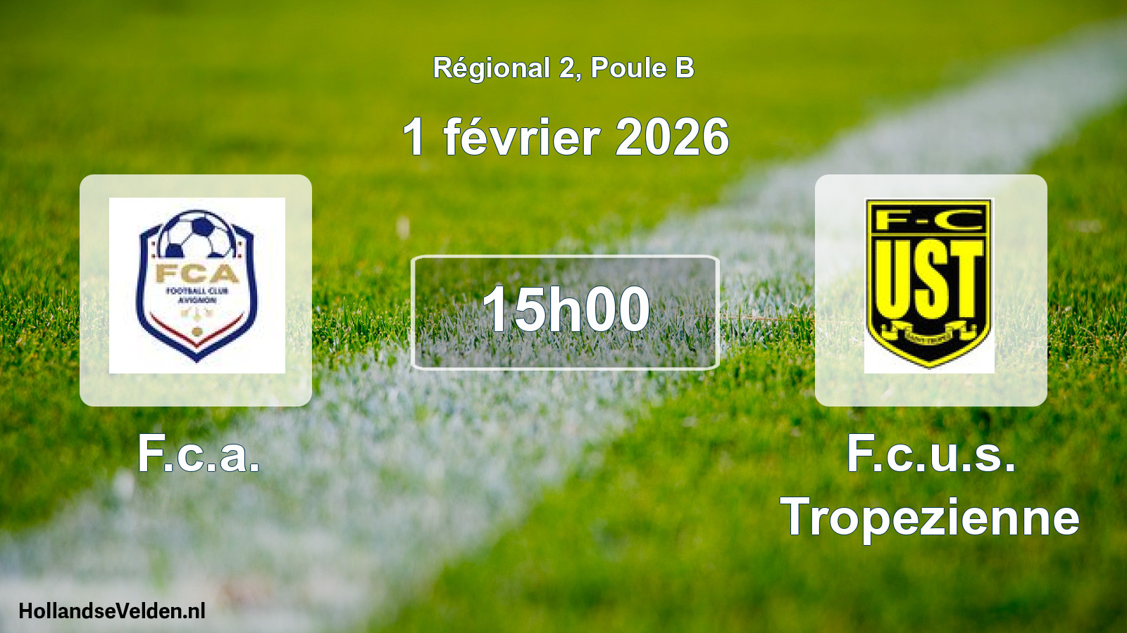 Scheduled Match: F.c.a. - F.c.u.s. Tropezienne (1 February 2026)