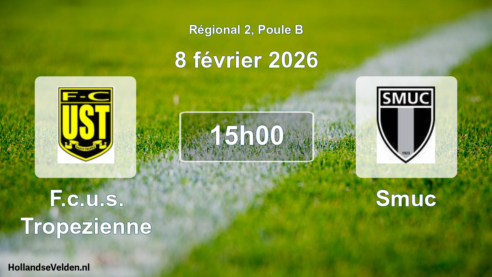 Scheduled Match: F.c.u.s. Tropezienne - Smuc (8 February 2026)
